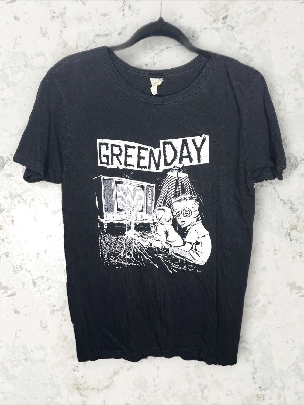 Green Day Dazed Brain Melt Graphic Band Tee